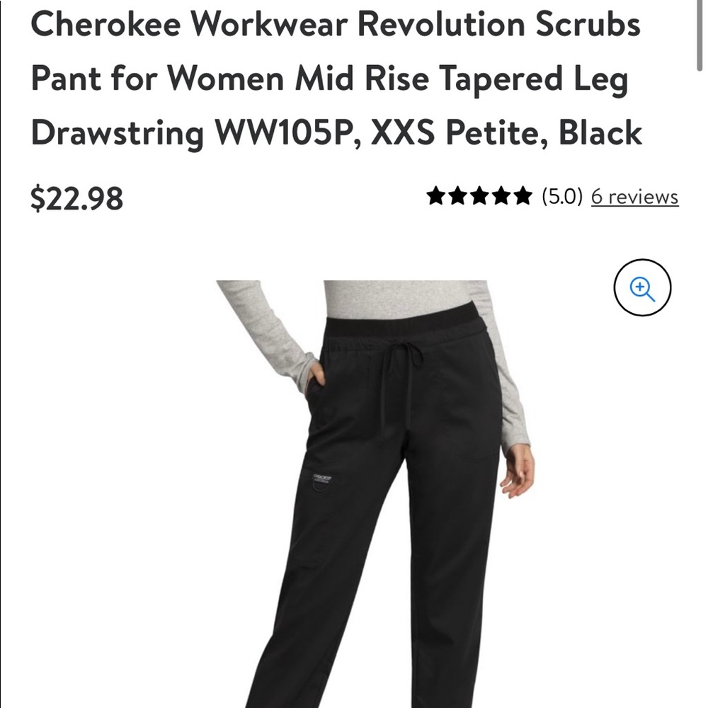 Cherokee Womens scrub pants XXS petite
